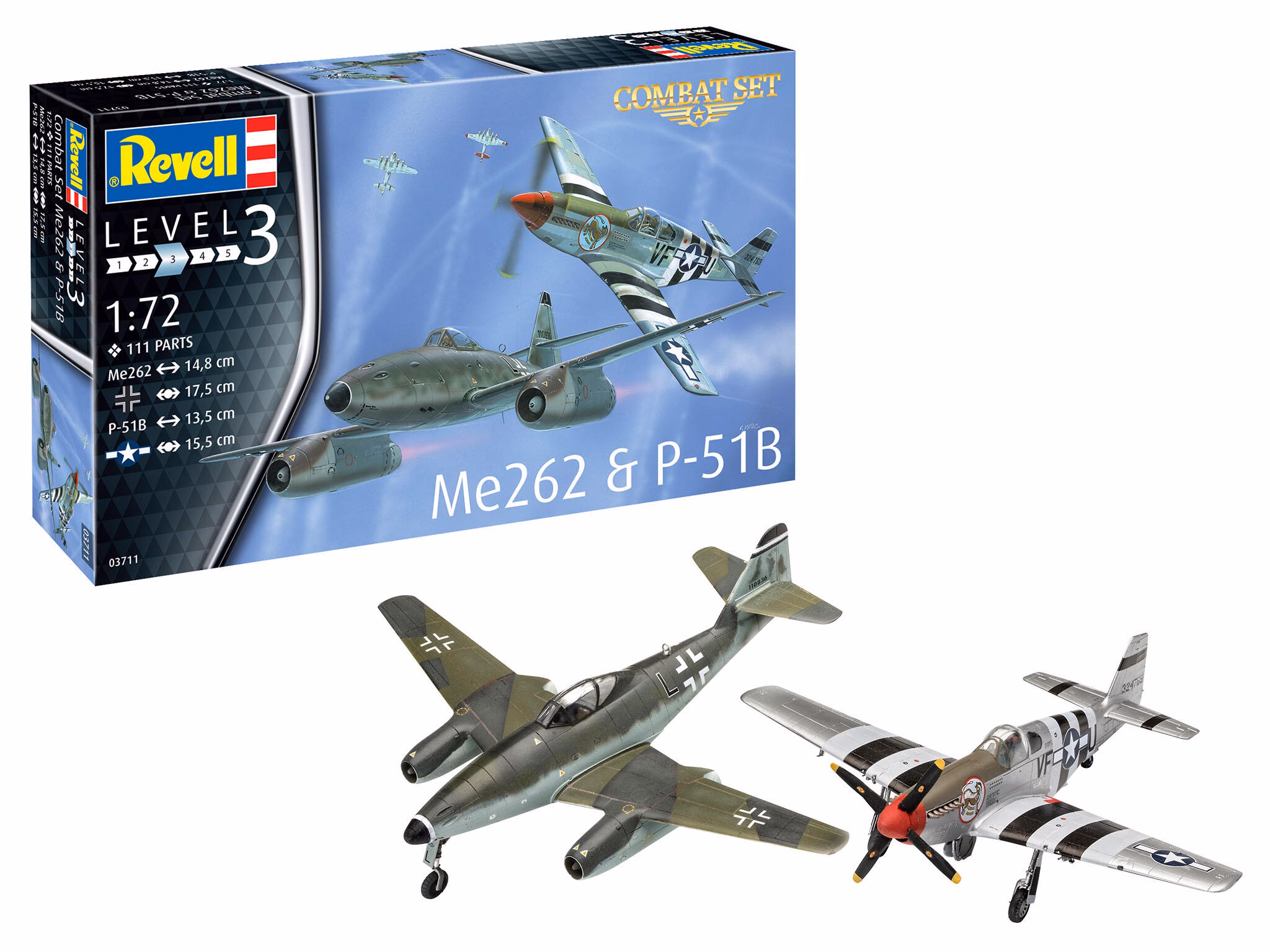 Combat-Set-Messerschmitt-Me262-P-51B-Mustang-Revell-model-kit-_-03711_01
